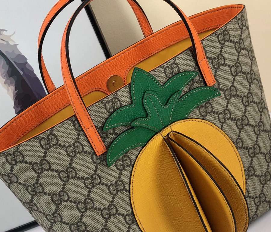 Gucci Children's GG tote with pineapple 580840 KWZCN 9754